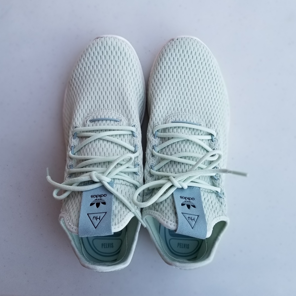 Adidas Pharrell Williams Tennis HU Green Womens 9 - Picture 3 of 10